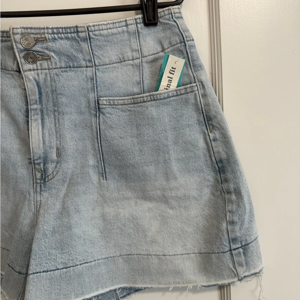 Maurices Light Blue Jean Shorts - Picture 3 of 5